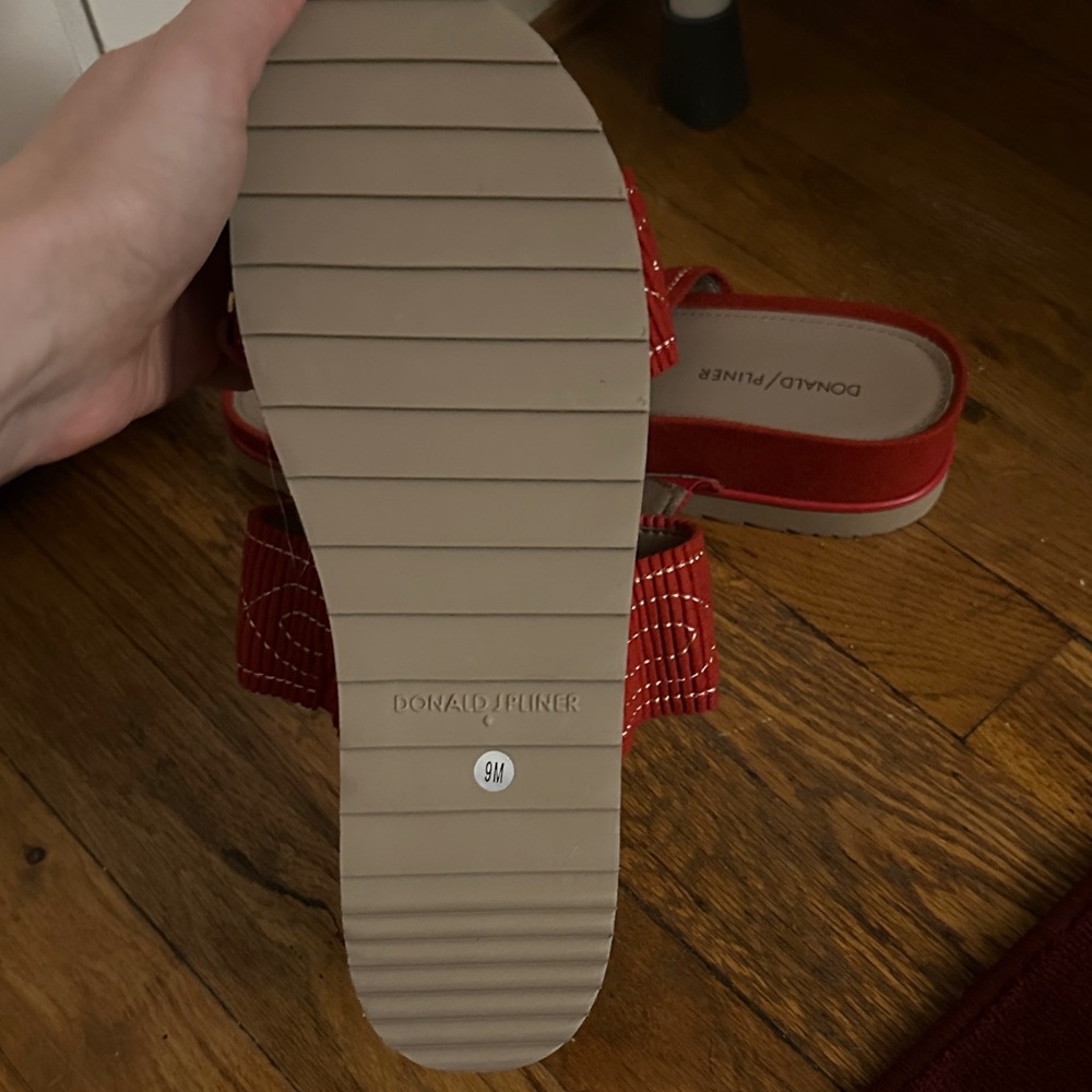 Red Slide Sandals - Picture 3 of 5
